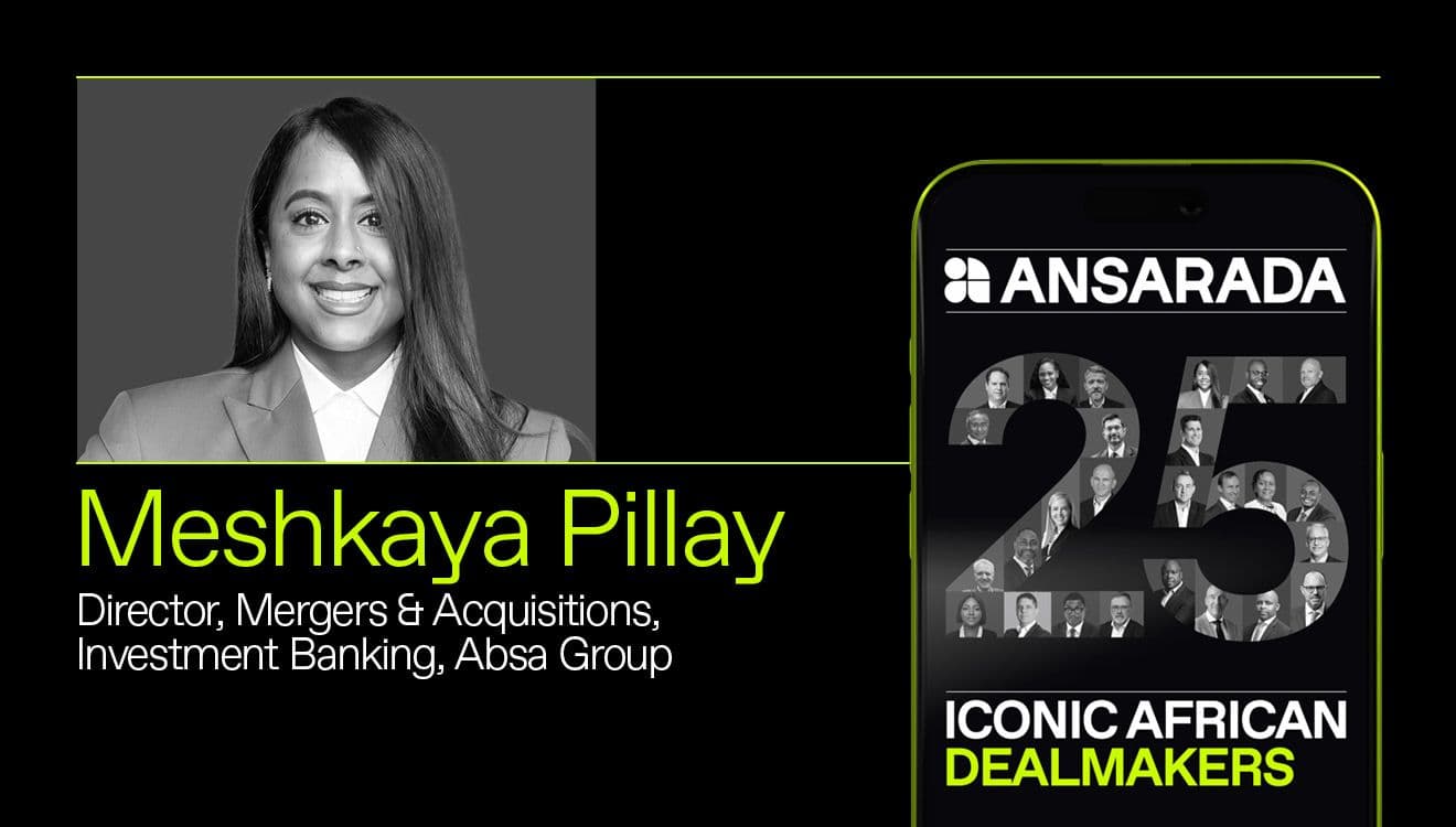 Absa’s Meshkaya Pillay: Blending strength, structure, and authenticity in M&A