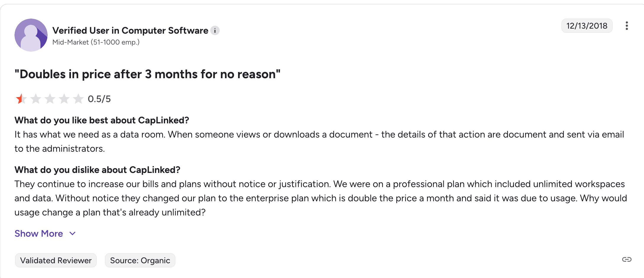 Caplinked customer review