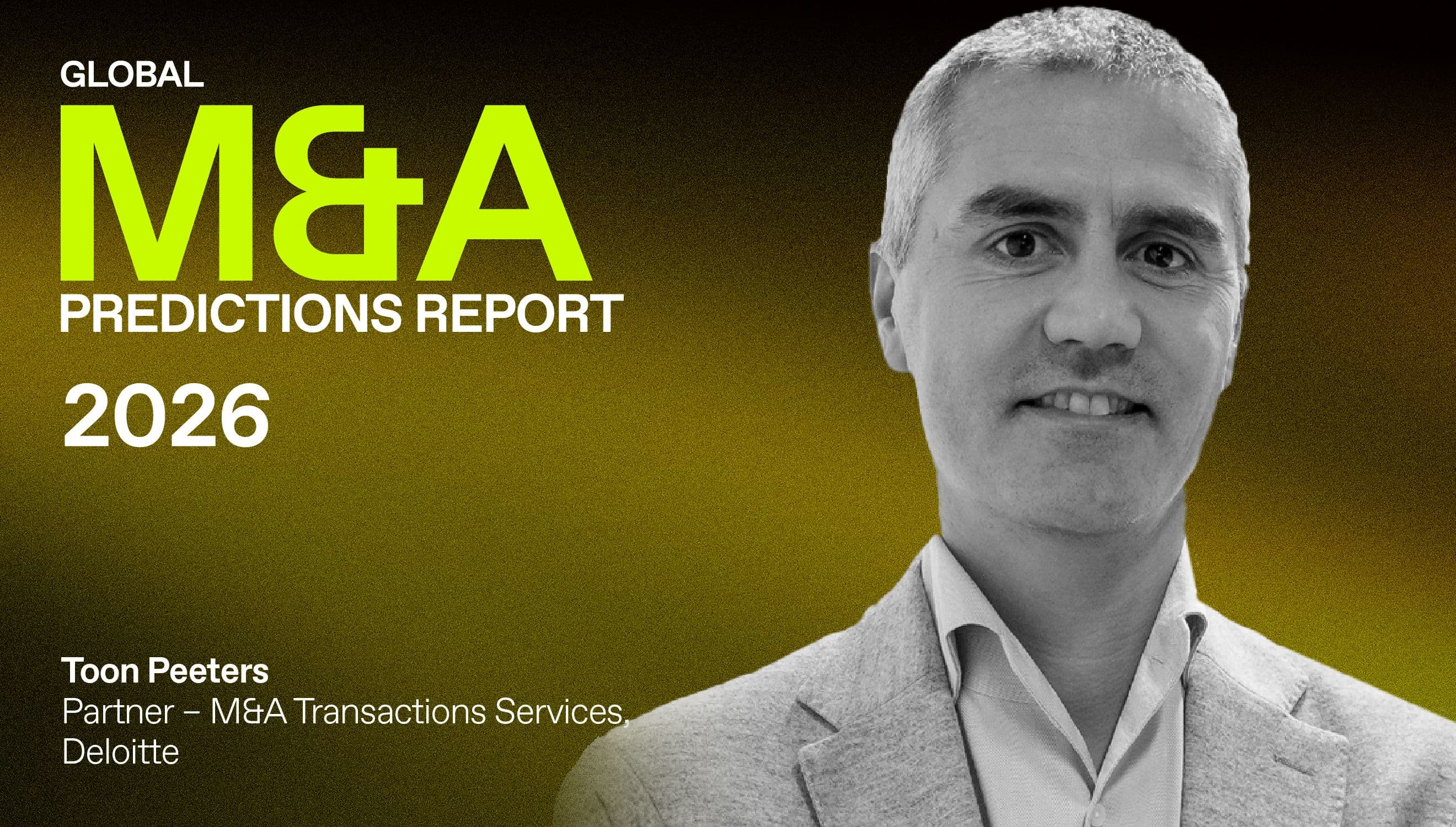 Toon Peeters, Deloitte: Belgium's M&A market is building quiet momentum