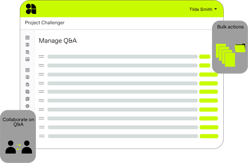 Ansarada Q&A workflow tool 