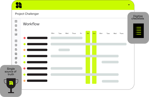 Purpose-built project management tool 