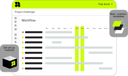 Purpose-built project management tool 