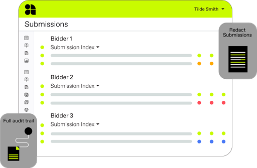 In-built submission redaction